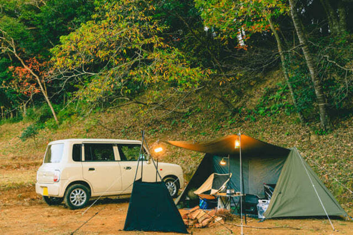 車とデイキャンプ