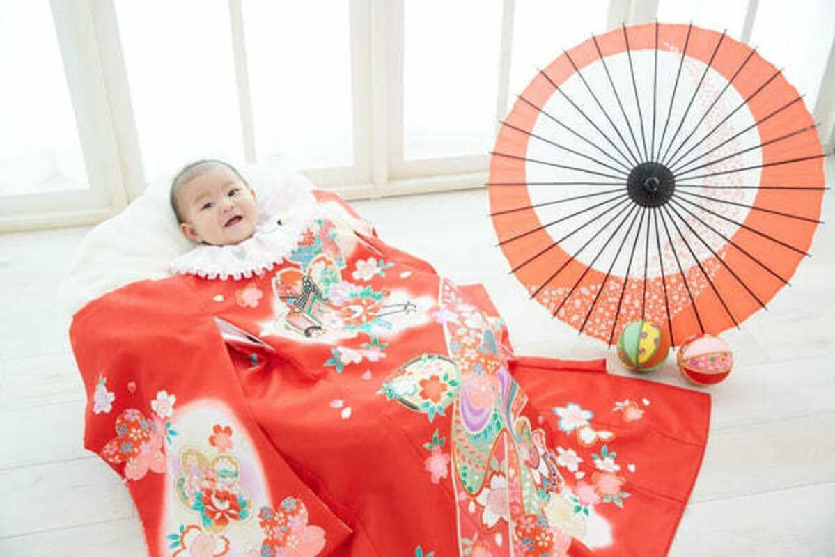 お宮参りの写真