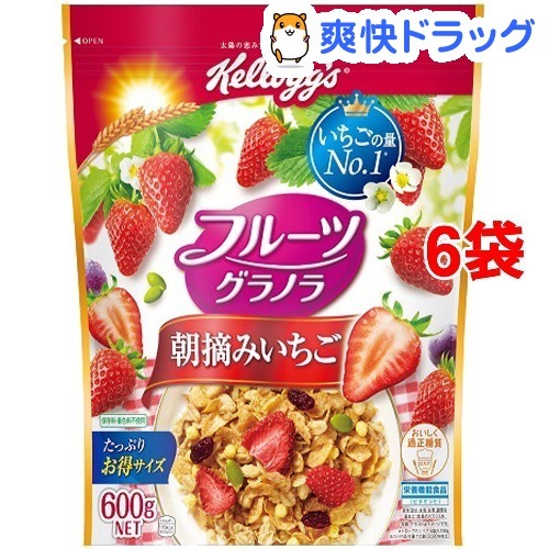 フルーツグラノラ 朝摘みいちご(600g*6コセット)