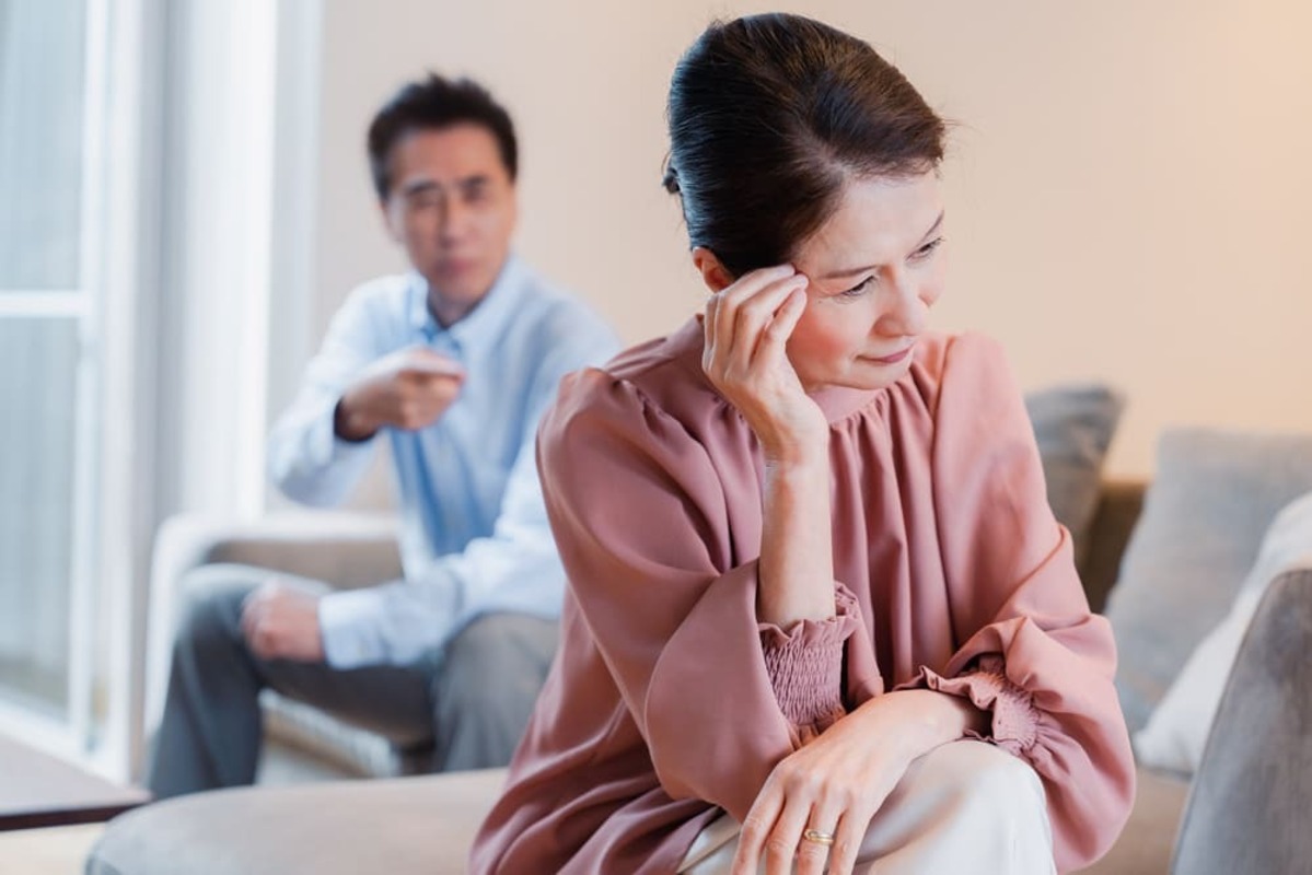 喧嘩をした夫婦