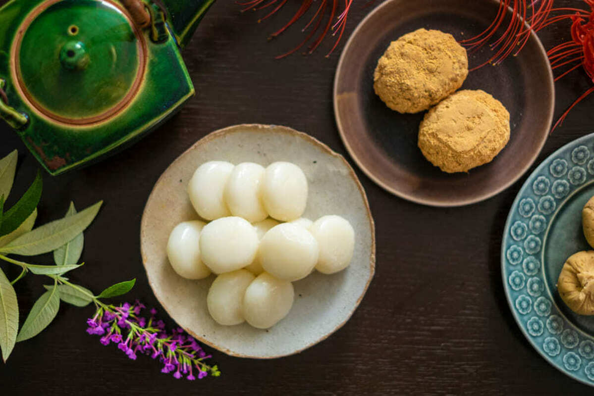 お彼岸団子とおはぎ