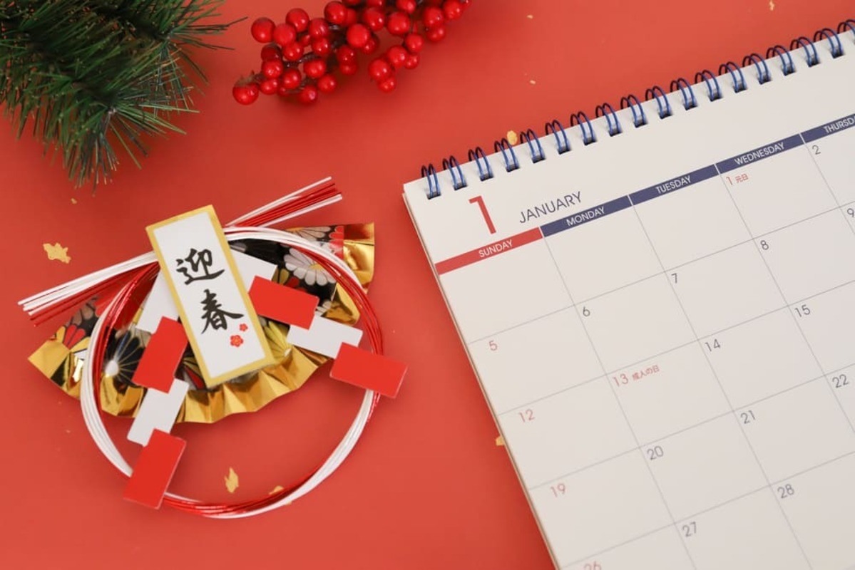 初詣 いつまで 1月のカレンダーと正月飾り