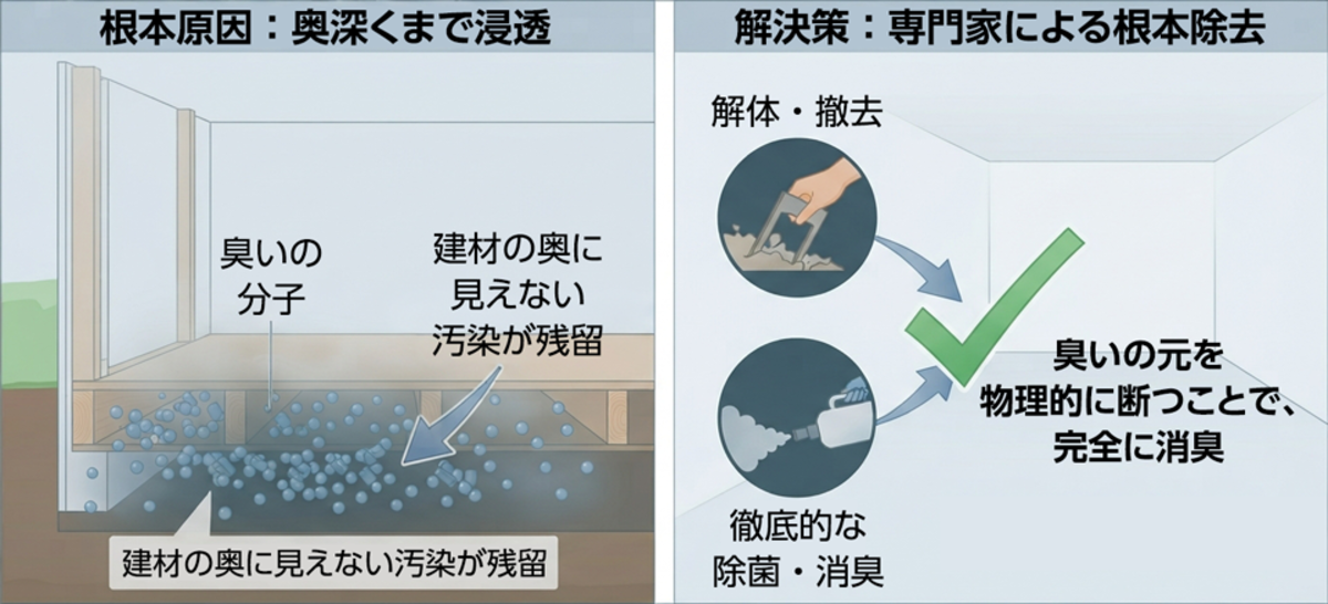 孤独死の臭いが消えない根本原因と解決策