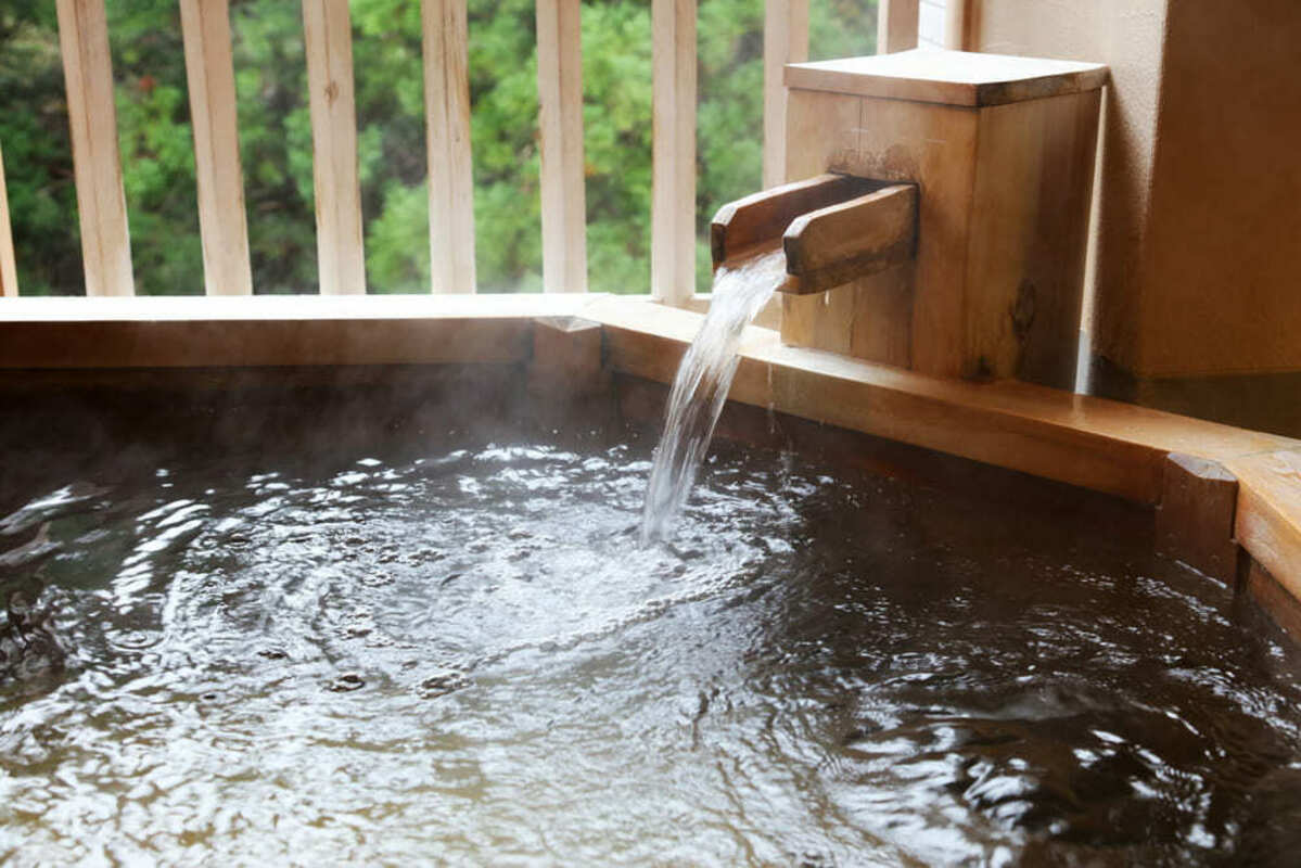 檜風呂の温泉