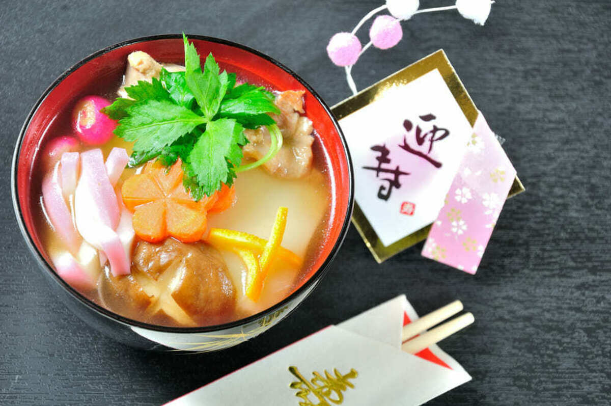 お雑煮とお箸