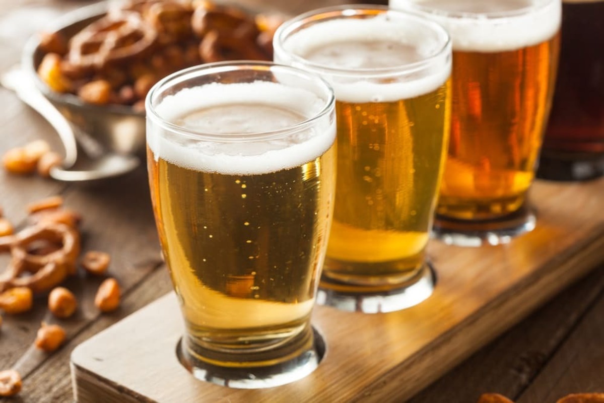 ビールの飲み比べ