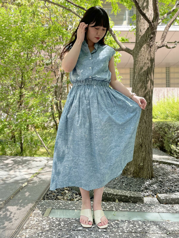 男女で一緒に】プリントシャツ＆ワンピース | 読む、鎌倉シャツ