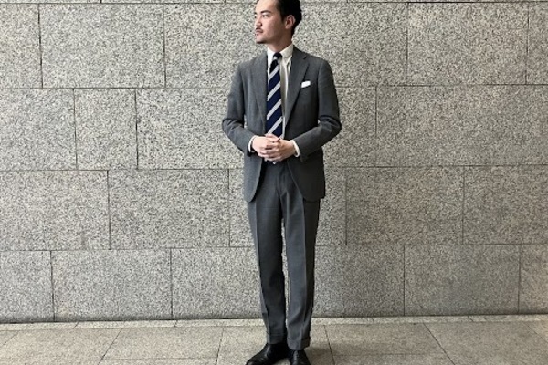 鎌倉シャツ ダブルスーツ グレー 秋冬春 フォーマル ビジネス CANONICO 鎌倉シャツ ダブルスーツ グレー 秋冬春 フォーマル ビジネス CANONICO