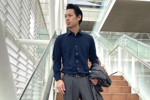 二子玉15周年祭】メンズ綿100％ニットシャツ | 読む、鎌倉シャツ