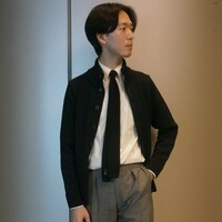 【鎌倉シャツ】スタンドカラーカーディガン(ブラックＭ) 某イタリアブランドの半値以下！？】鎌倉シャツのスタンドカラー