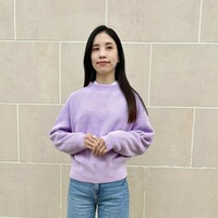 ペルー製/ニット・セーター(厚手)/XL/コットン/WHT 高身長 起毛糸透かし編ニットプルオーバー（トールサイズ