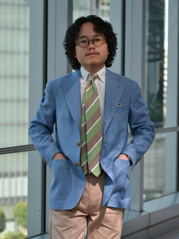 Dormeuil ブルー テーラードジャケット 鎌倉シャツ 大好評の新作】サルトリアルジャケット | 読む、鎌倉シャツ