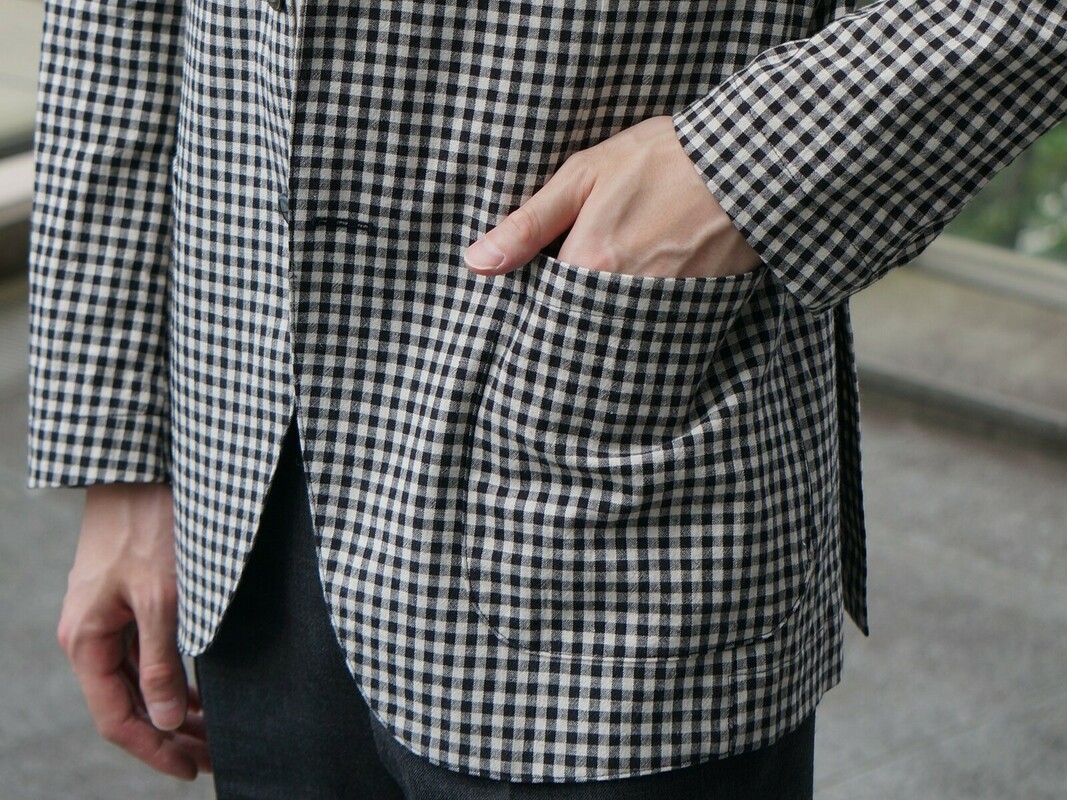 新作ジャケット】コットンリネンのギンガムチェック | 読む、鎌倉シャツ