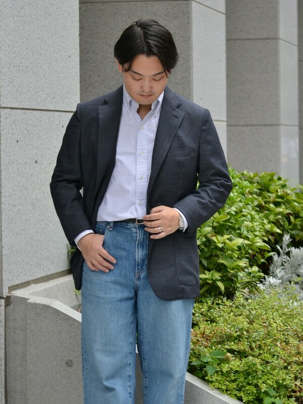 シャツジャケット着用画像