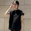 【猛暑応援フェア対象】夏素材×秋色リネンブラウス