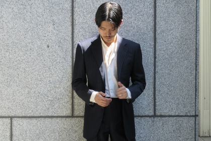 【未使用に近い】鎌倉シャツ 紺ブレ セットアップ 2024〈定価47,300円〉 未使用に近い】鎌倉シャツ 紺ブレ セットアップ 2024〈定価