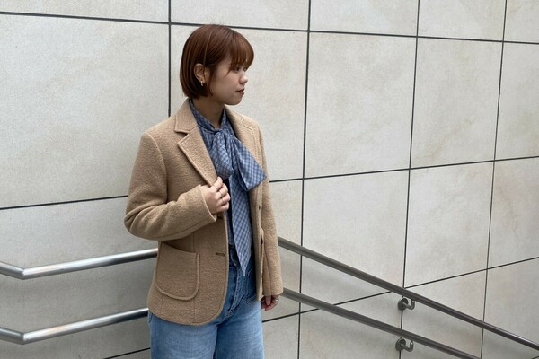 Kamakura Shirts ベージュブークレージャケット ジャケットの季節