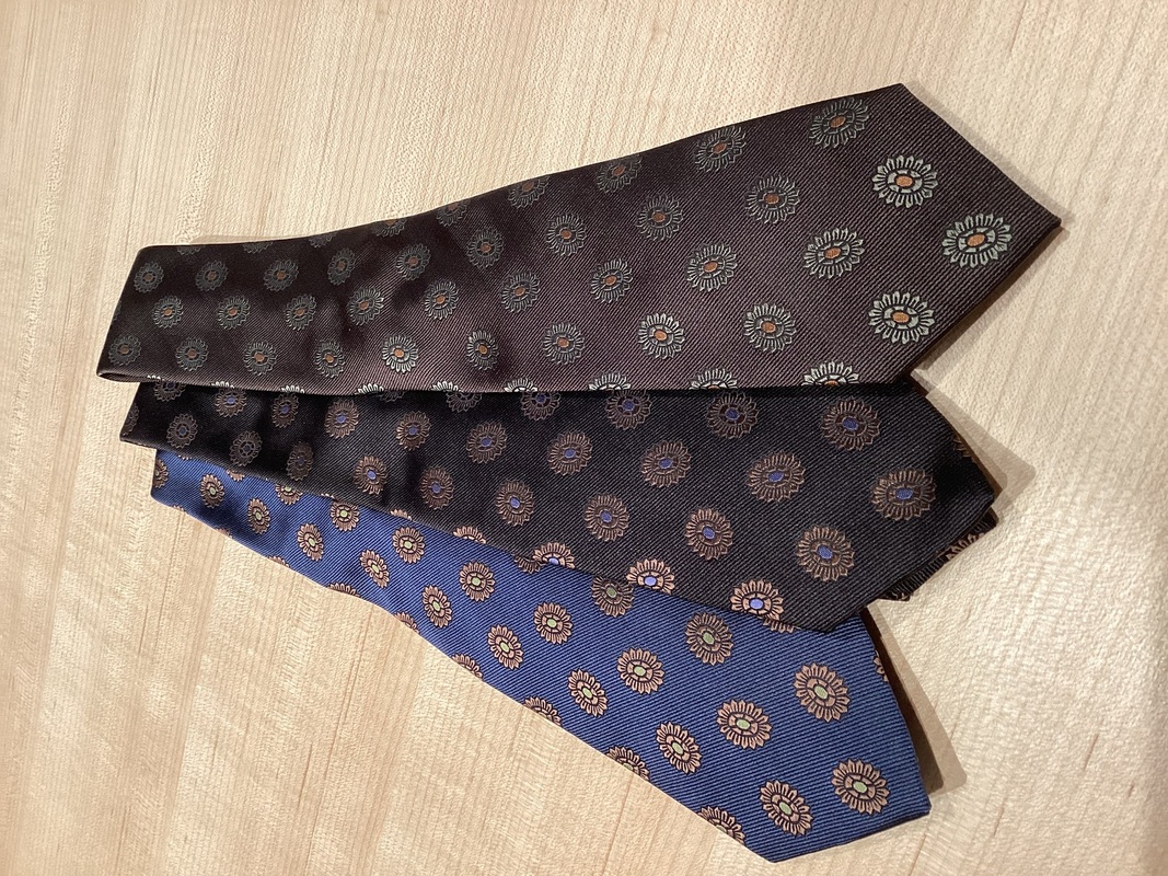 小紋フラワーネクタイ