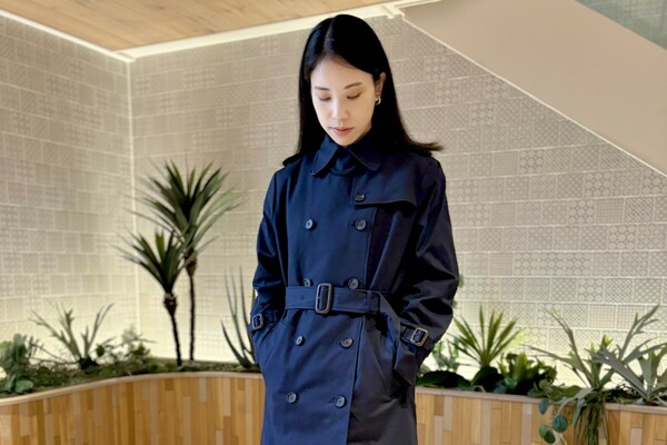 イデアルーチェ　トレンチコート　ガレナ　オブリ　セブンテン　好きにも ノーカラートレンチコート(1 BEIGE): Dessin de mode: WOMENS