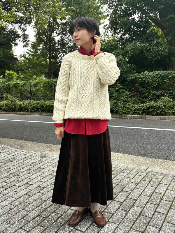 ニットありレディースコーディネート