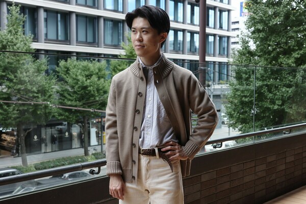 名品】スタンドカラーカーディガン | 読む、鎌倉シャツ