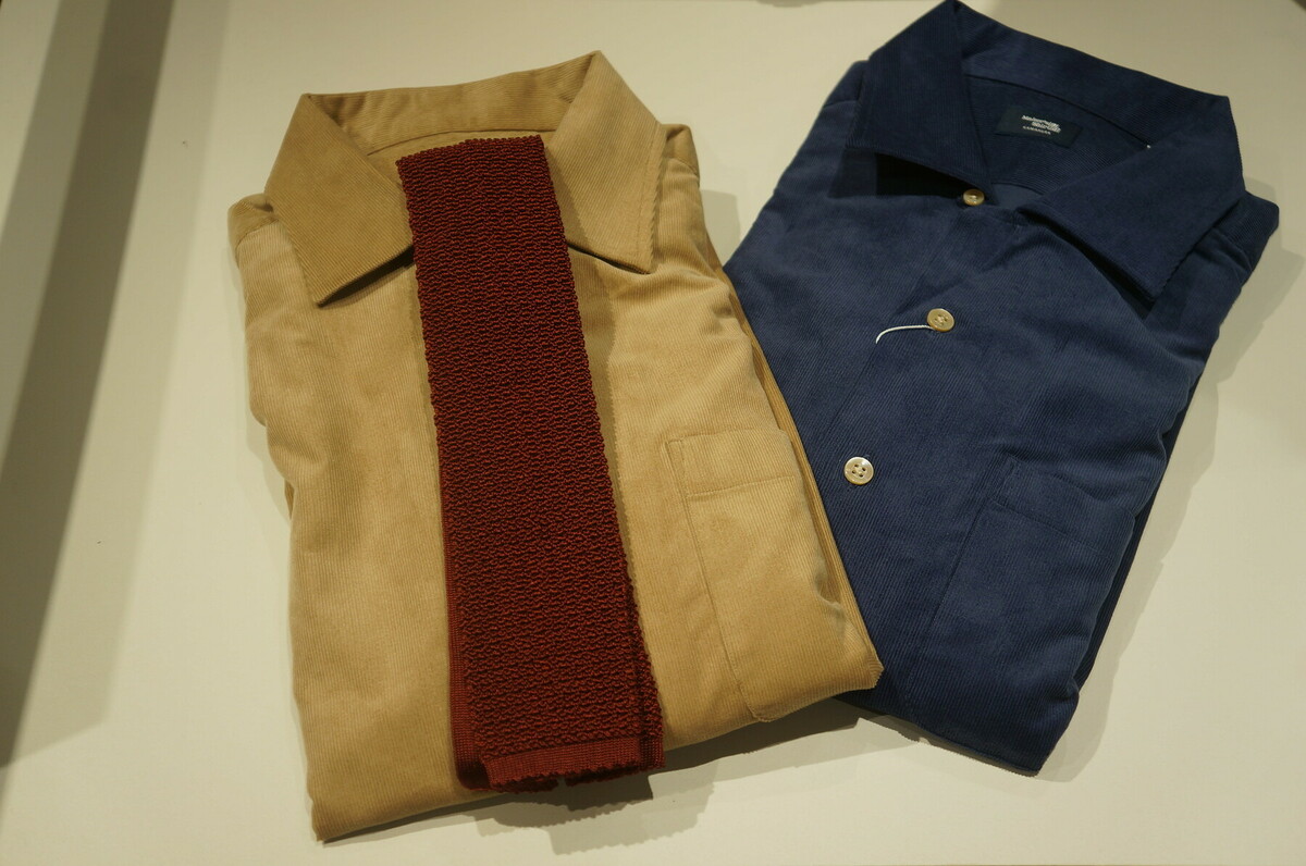 ニットタイとのコーディネート