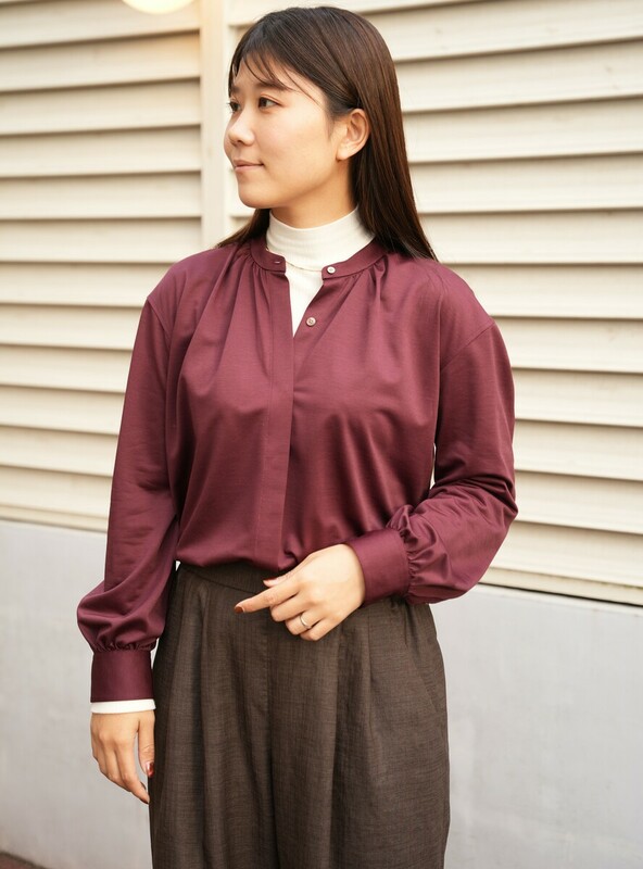 ジレコート × タックブラウス④