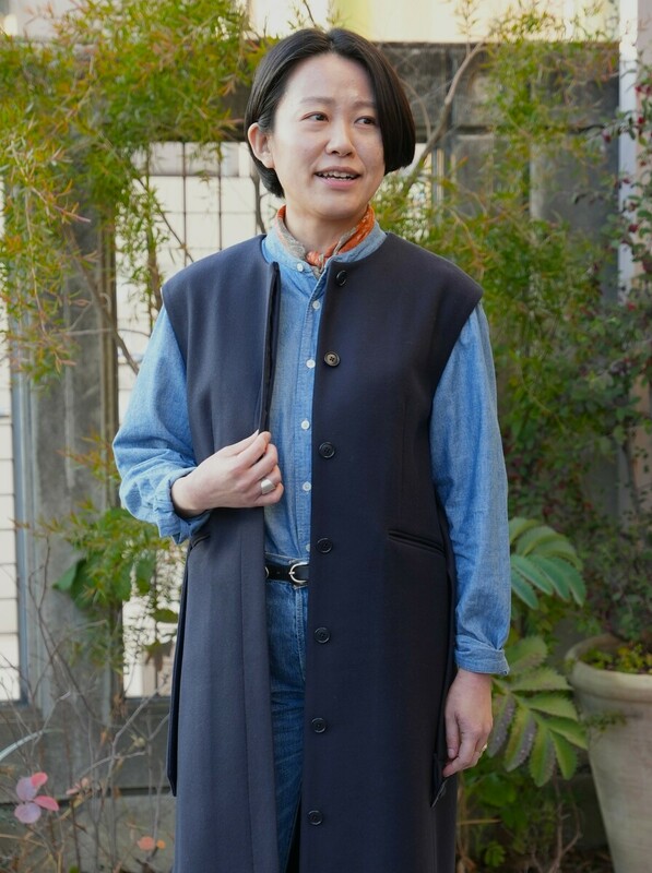 ネイビージレコート ×デニムシャツ②