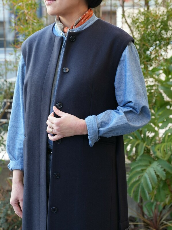 ネイビーシャツｘデニムシャツ