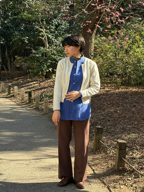 ピンタックカーディガンver