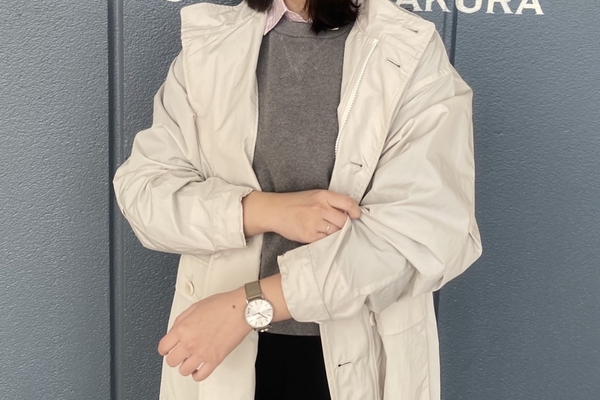 レディース】スタンドカラーコート | 読む、鎌倉シャツ