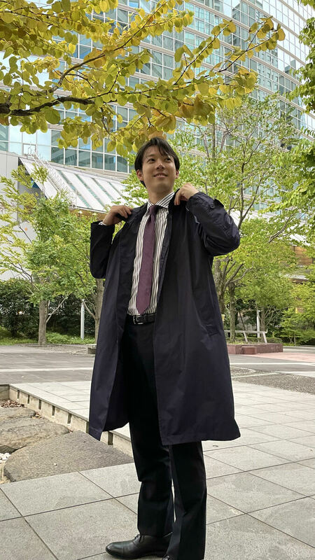 値下げ！貴重なサイズＬ！ズッカのオシャレコート！　着方いろいろ！ 値下げ！貴重なサイズL！ズッカのオシャレコート！ 着方いろいろ！